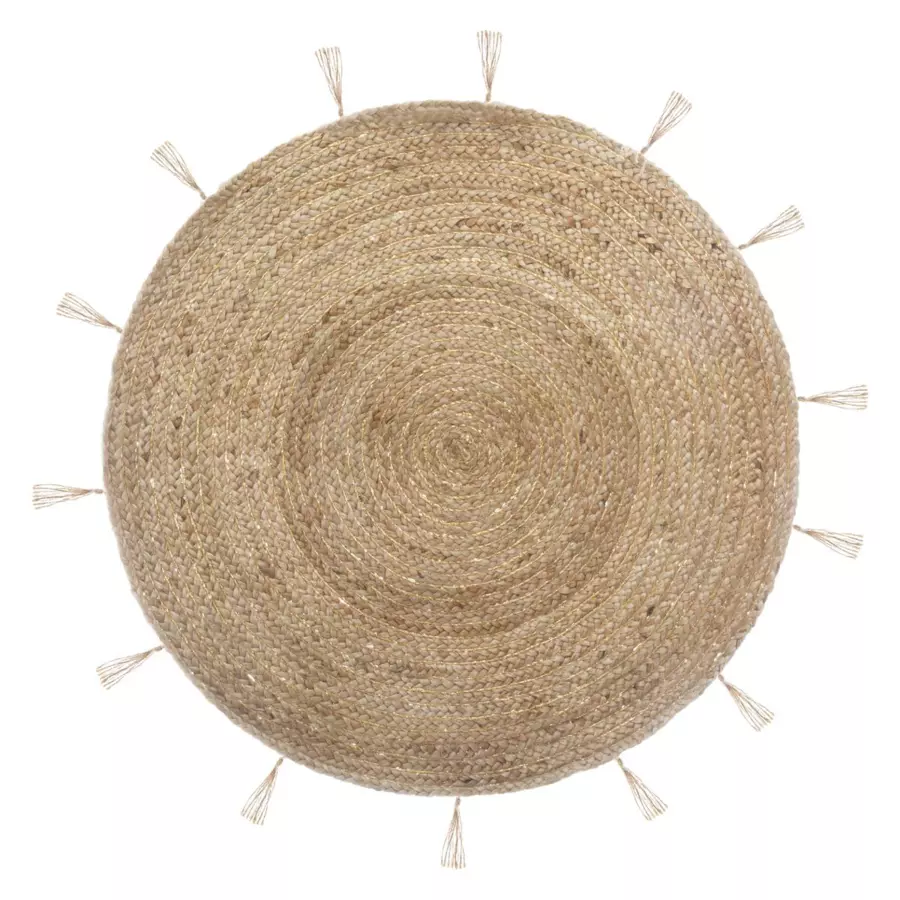 Tappeto juta (Ø80 cm) Lurex Cosy Beige 4