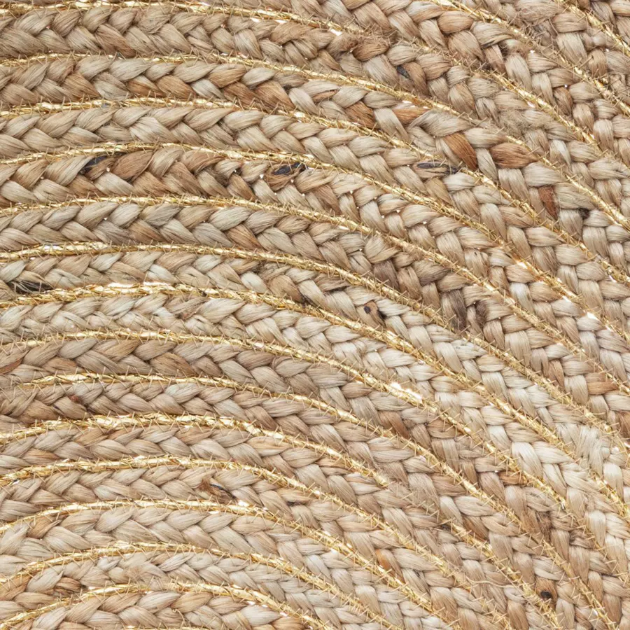 Tappeto juta (Ø80 cm) Lurex Cosy Beige 5