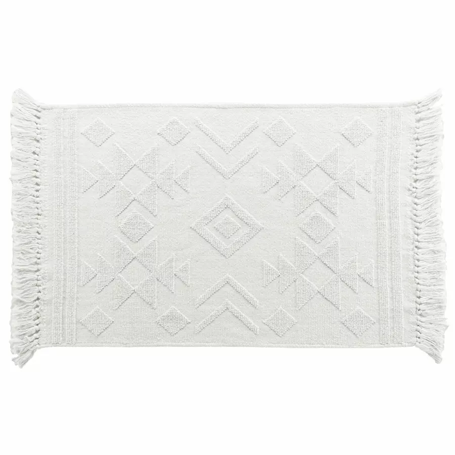 Alfombra en algodón (90 cm) Cilaos Blanco 4
