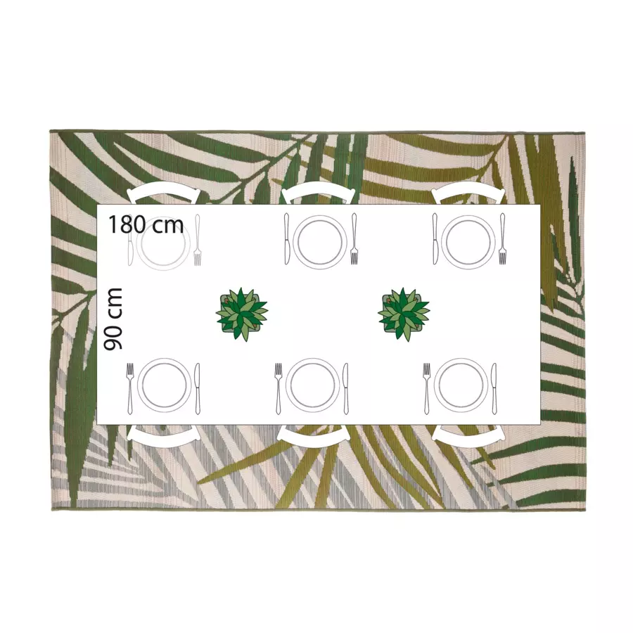Alfombra  (230 cm) Tropic Verde 5