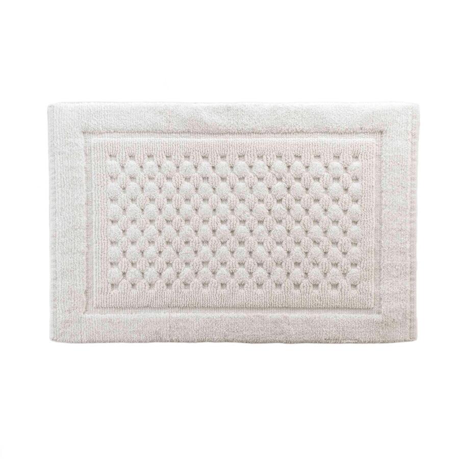 Tapis de bain coton (80 cm) Damaris Blanc