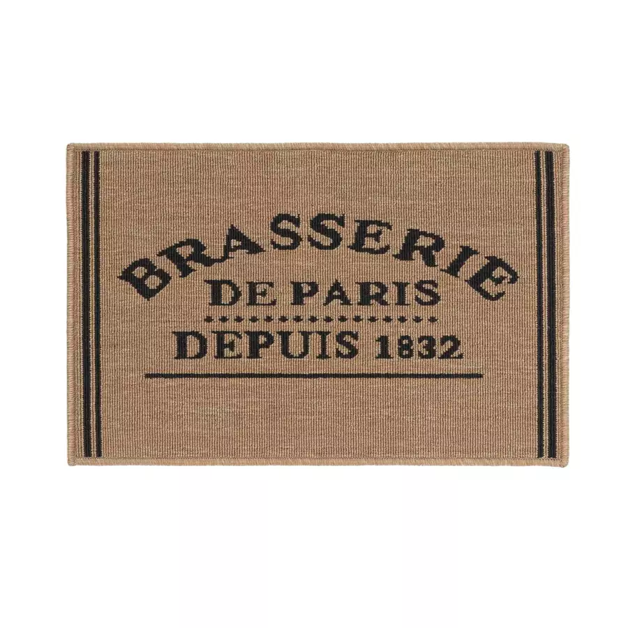 Tapis de cuisine (80 cm) Troquet Beige
