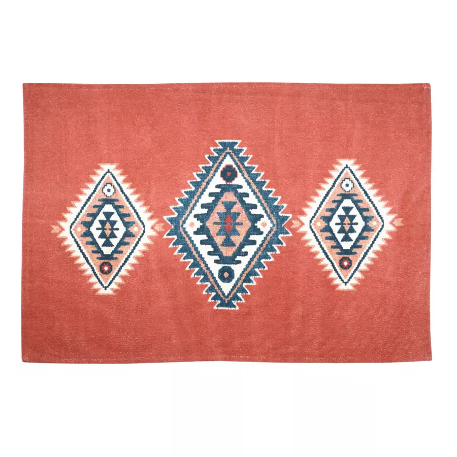Alfombra (90 cm) Louisiane Rojo ladrillo 4