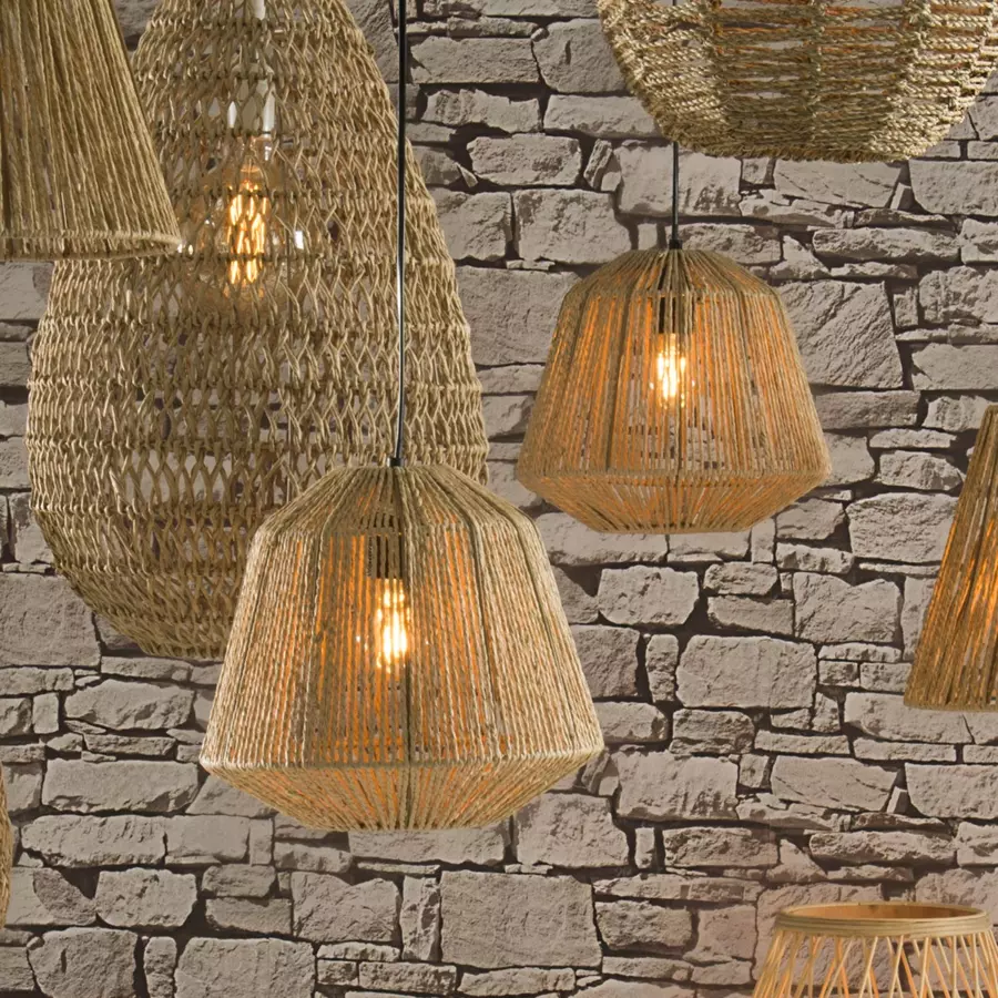 Suspension Corde Ethnik (29 cm) Beige 4