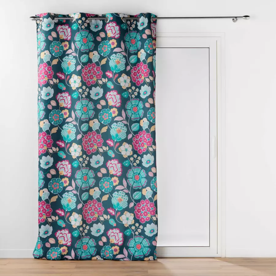 Rideau (140 x 260 cm) Winteria Bleu canard
