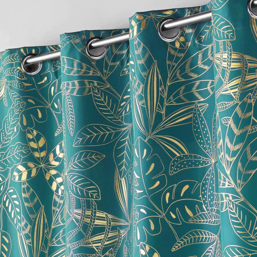 Rideau (140 x 260 cm) Belflor Vert émeraude 4