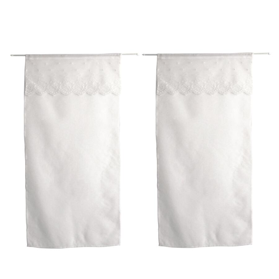 Coppia di tende trasparenti (60 x 120 cm) Massala Bianco 4