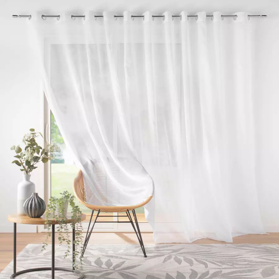 Voilage (400 x 240 cm) Lissea Blanc