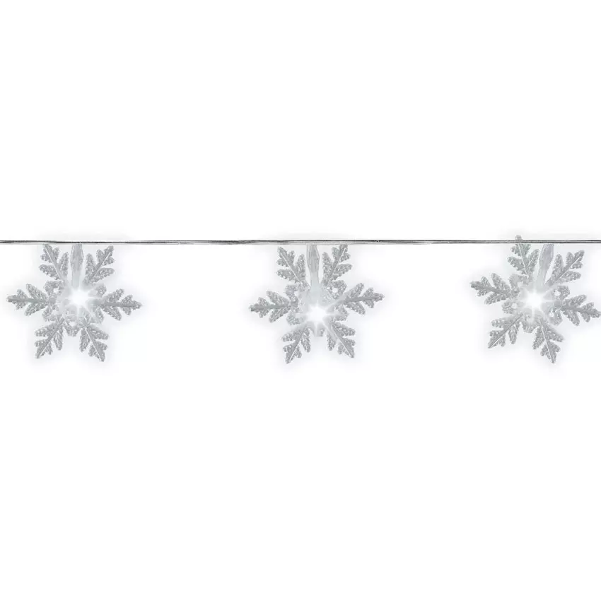 Luces de Navidad Copo de nieve Blanco frío 24 LED 4