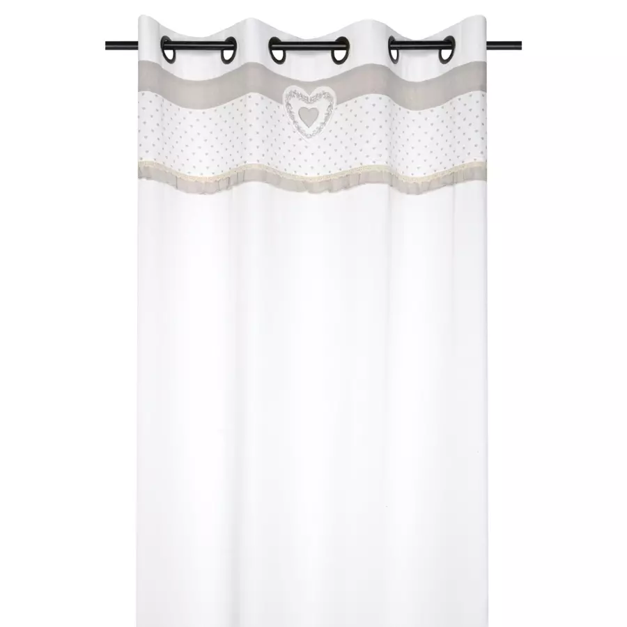 Rideau coton (140 X 260 cm) Berenice Beige 4