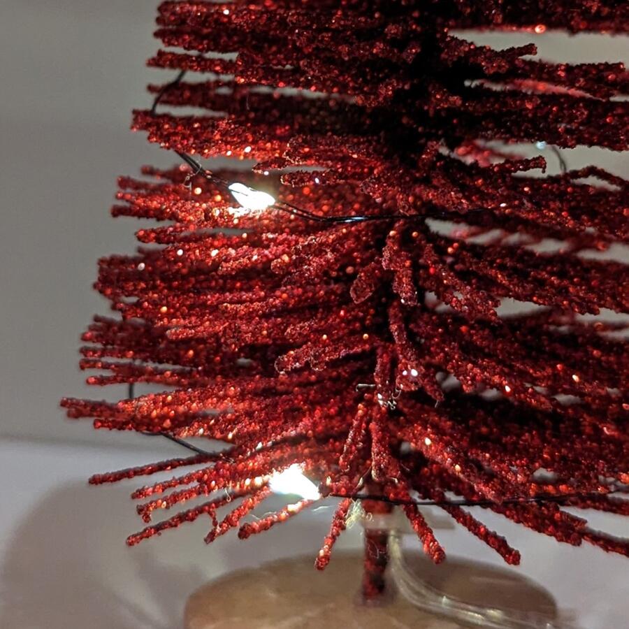 Árbol de Navidad lumineux Lidy 30 cm Rojo 4