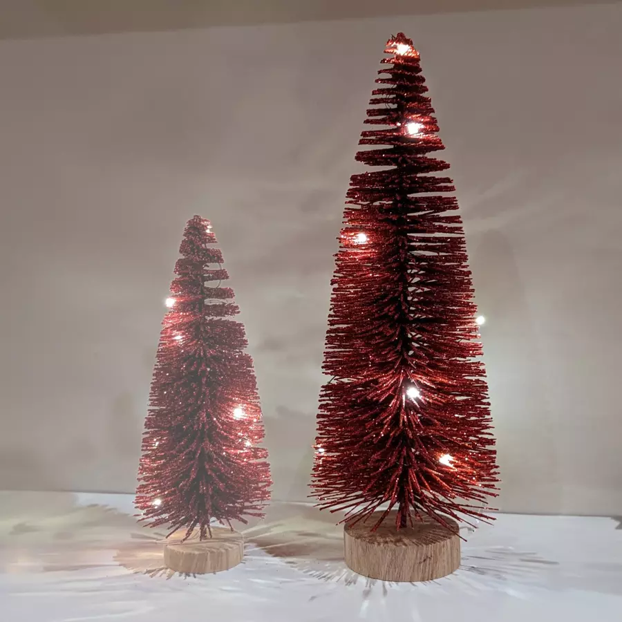 Árbol de Navidad lumineux Lidy 30 cm Rojo 5