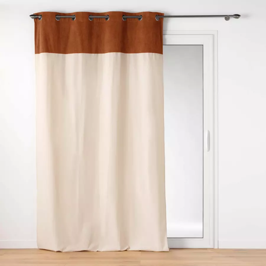 Cortina con rizos (140 x 240 cm) Tesa Camel