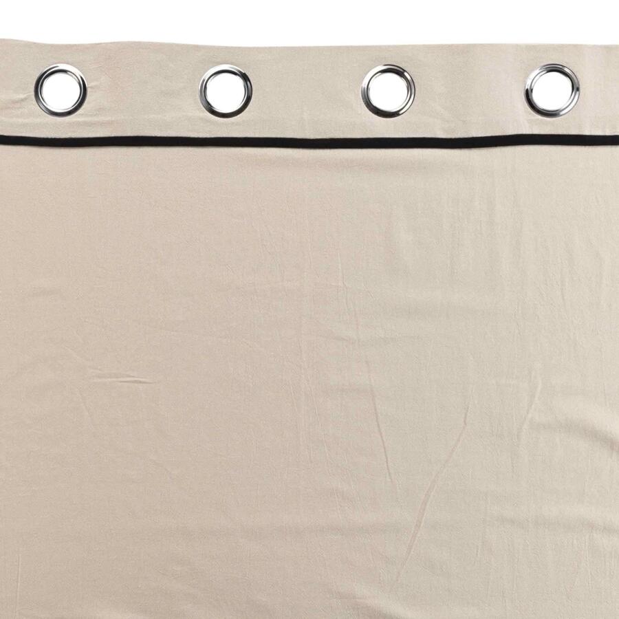 Rideau coton lavé (135 x 240 cm) Linette Beige 5