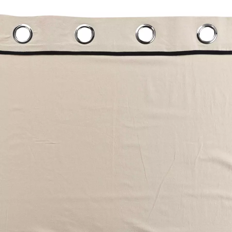Overgordijn gewassen katoen (135 x 240 cm) Linette Beige 5
