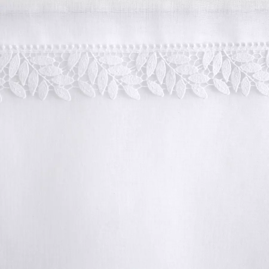 Juego de visillos (60 x 120 cm) Anna Blanco