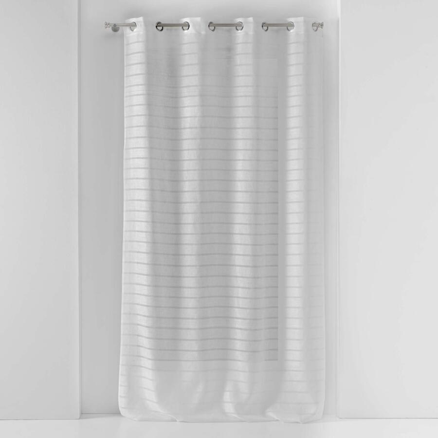 Tenda trasparente (135 x 240 cm) Samara Bianco 4