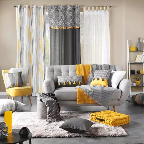 Cortina semi opaca (140 x 280 cm) Ondulys Blanco 4