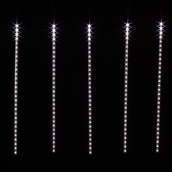 Eiszapfen-Lichterkette L6 m Lauflicht Kaltweiß 210 LEDs 5