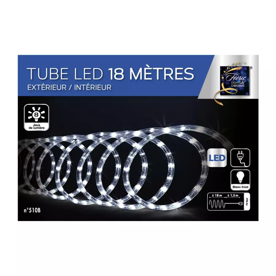 Tube lumineux 18 m Blanc froid 324 LED 4