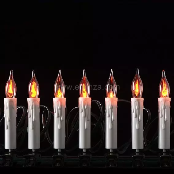 Guirlande lumineuse Bougie 6 m Blanc chaud 15 ampoules 4
