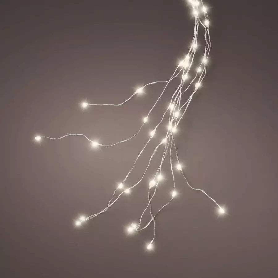 Rideau pour sapin Micro led H2,10 m Blanc chaud 672 LED 5
