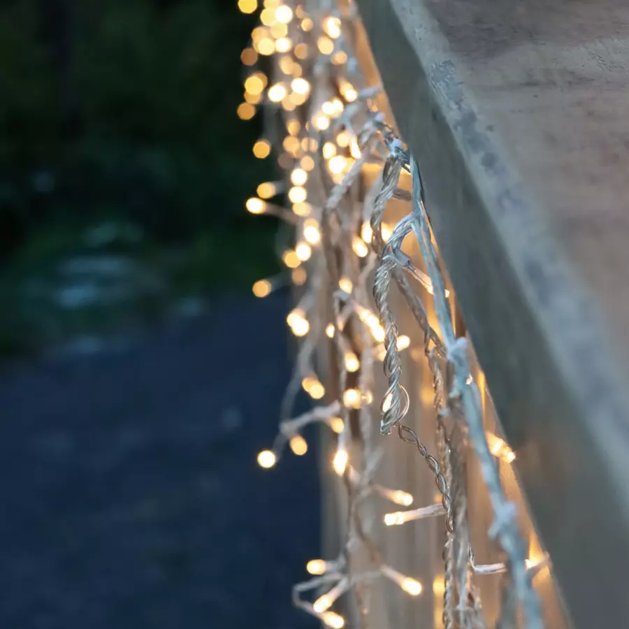 Stalactite lumineuse L17,80 m Stars Blanc chaud 720 LED CT 5