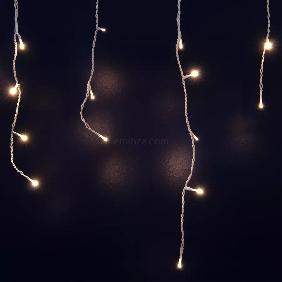 Stalactite lumineuse Durawise à piles L7 m Blanc chaud 192 LED 4