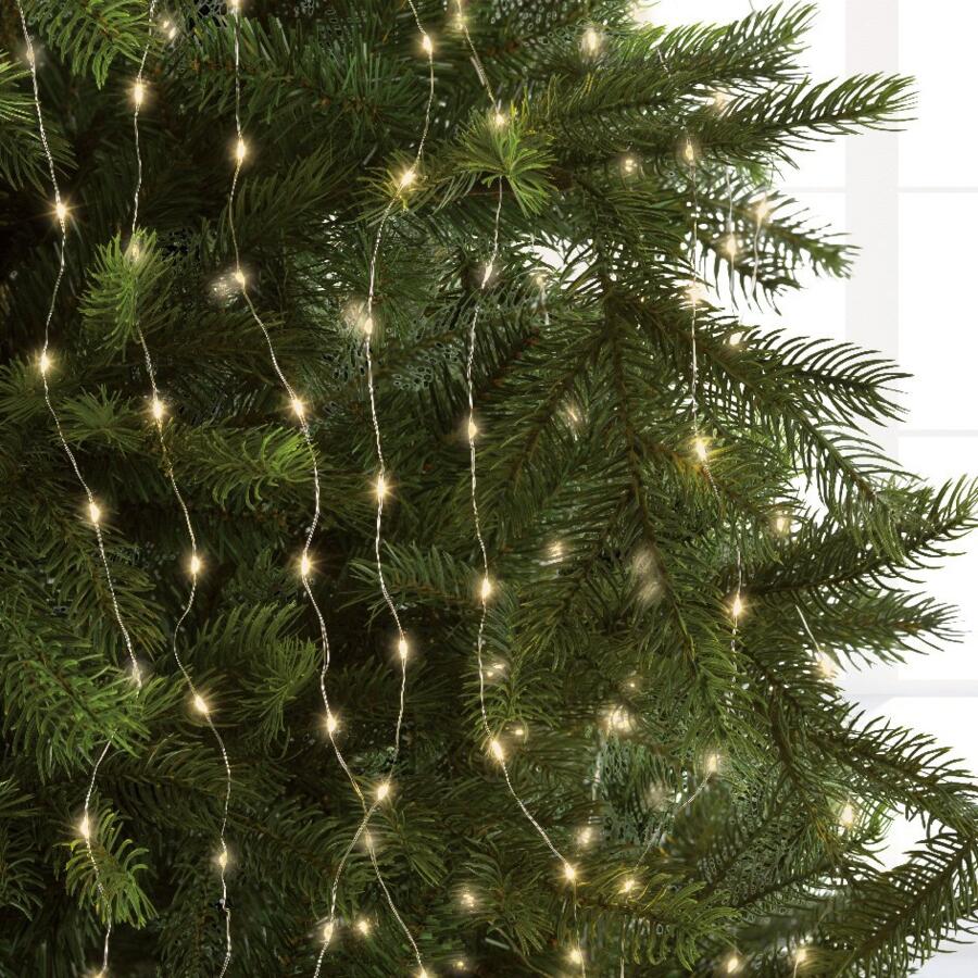 Cortina de luces para árbol Micro led H2,40 m Blanco cálido 832 LED 4