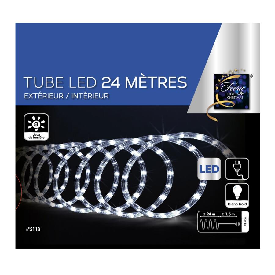 Tubo luminoso 24 m Blanco frío 432 LED 4