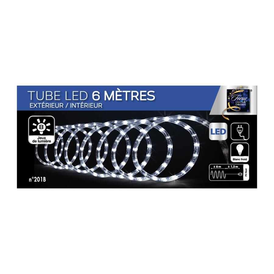 Tubo luminoso 6 m Blanco frío 108 LED 4