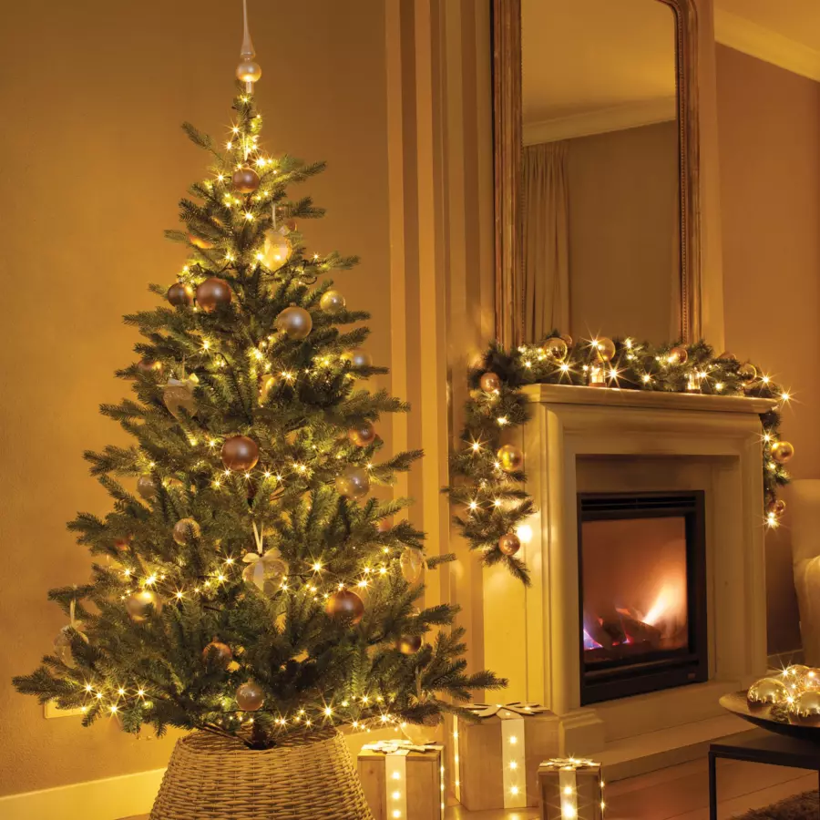 Luces de Navidad Durawise 4,70 m Blanco cálido 192 LED CN 4