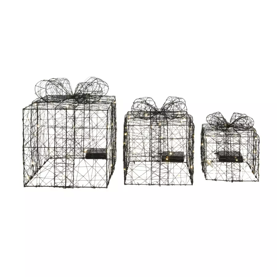 Lote de 3 regalos luminosos Blanco cálido 5
