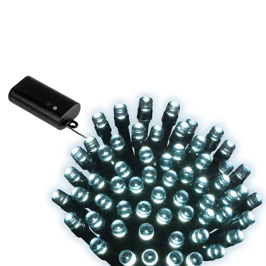 Guirlande lumineuse Durawise à piles 17,90 m Blanc froid 240 LED CN 5