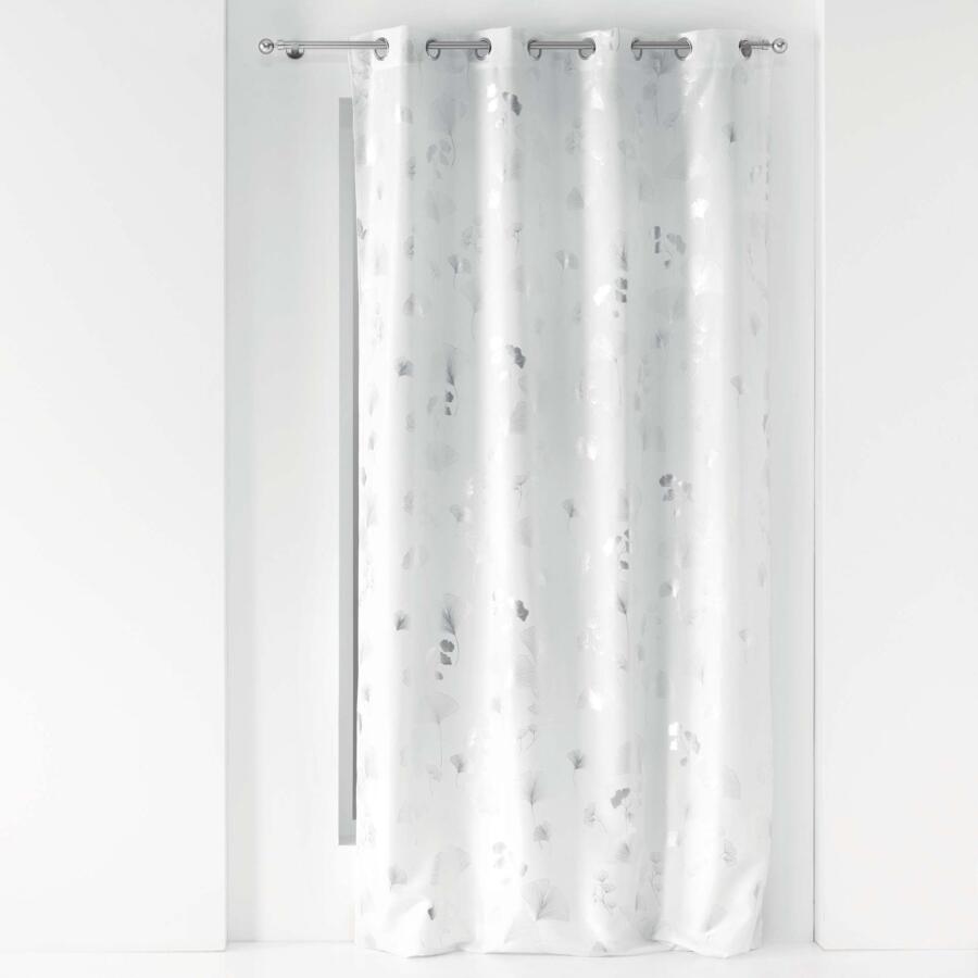 Vorhang (140 x 260 cm) Bloomy Weiß 4