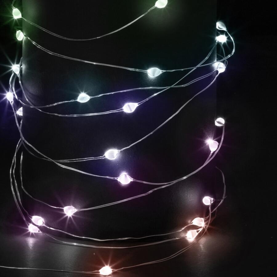 Luces de Navidad Micro LED 10 m Multicolor 100 LED Variación de colores CT 4