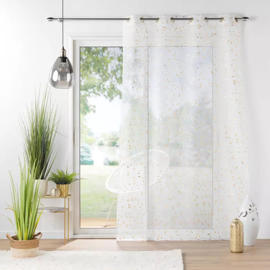 Visillo (140 x 240 cm) Floresia Oro