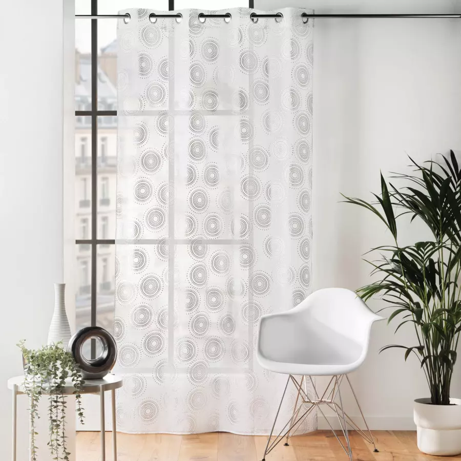Voilage (140 x 240 cm) Lison Argent