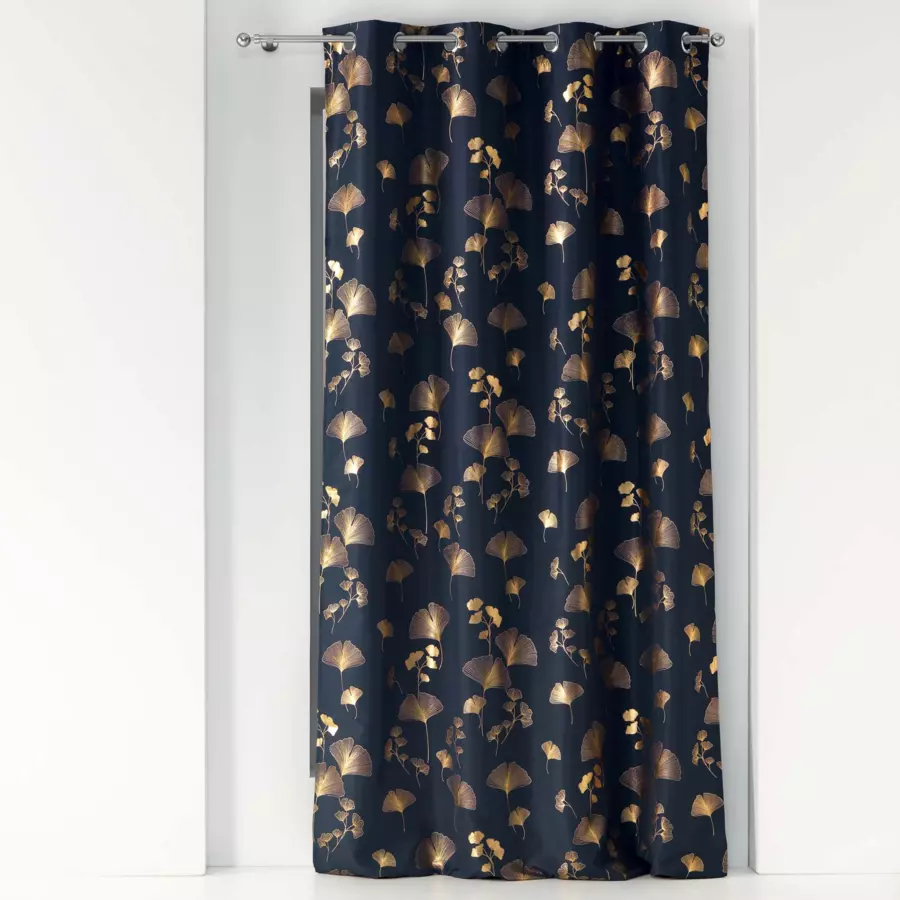 Rideau (140 x 260 cm) Bloomy Bleu marine 4