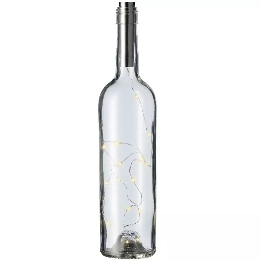 Luces de Navidad Micro LED Minutero 0,09 m Blanco cálido 15 LED para botella 4