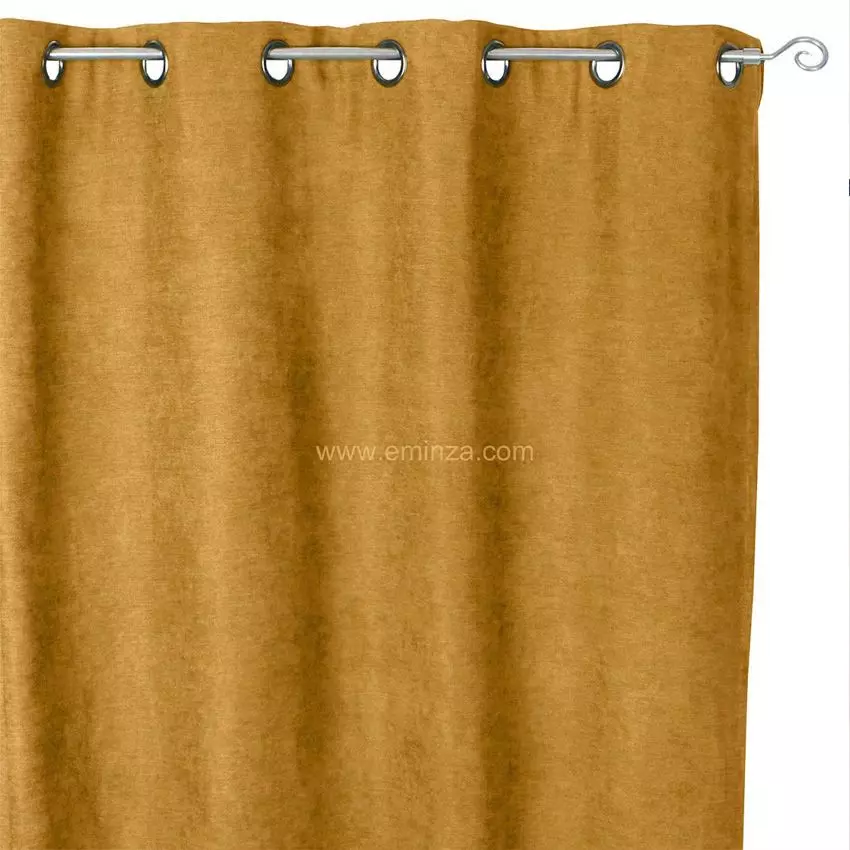 Rideau occultant isolant (140 x H260 cm) Alaska Jaune moutarde 5
