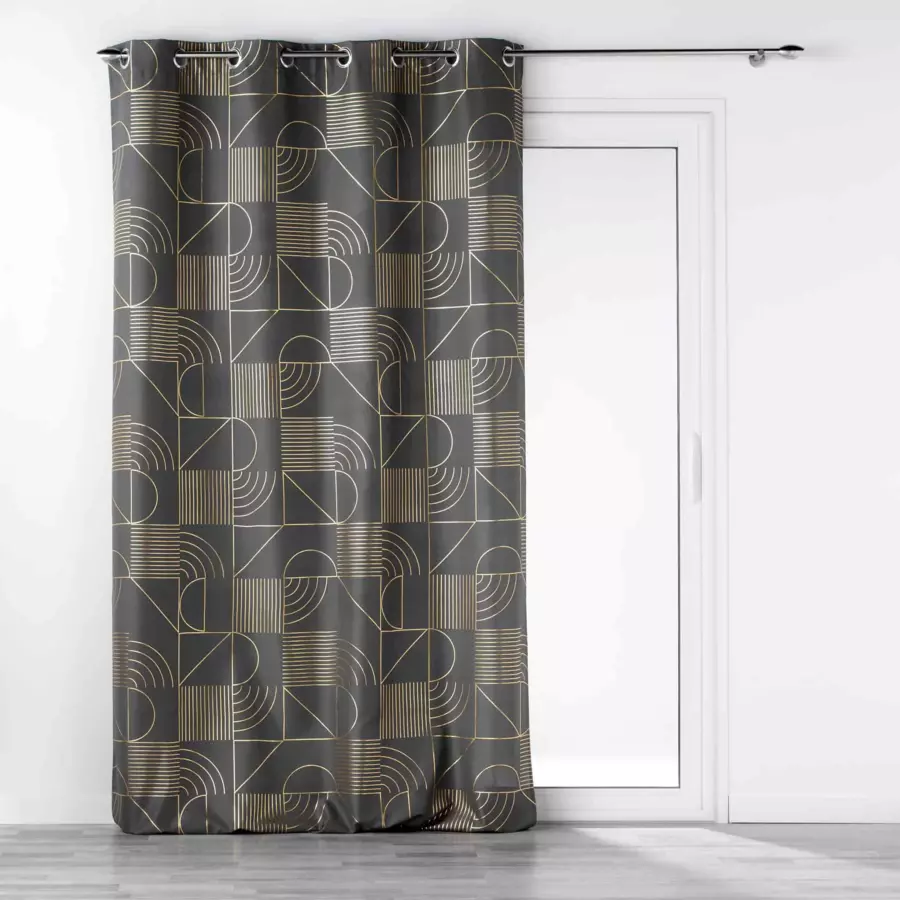 Rideau (140 x 280 cm) Lineor Gris anthracite 4