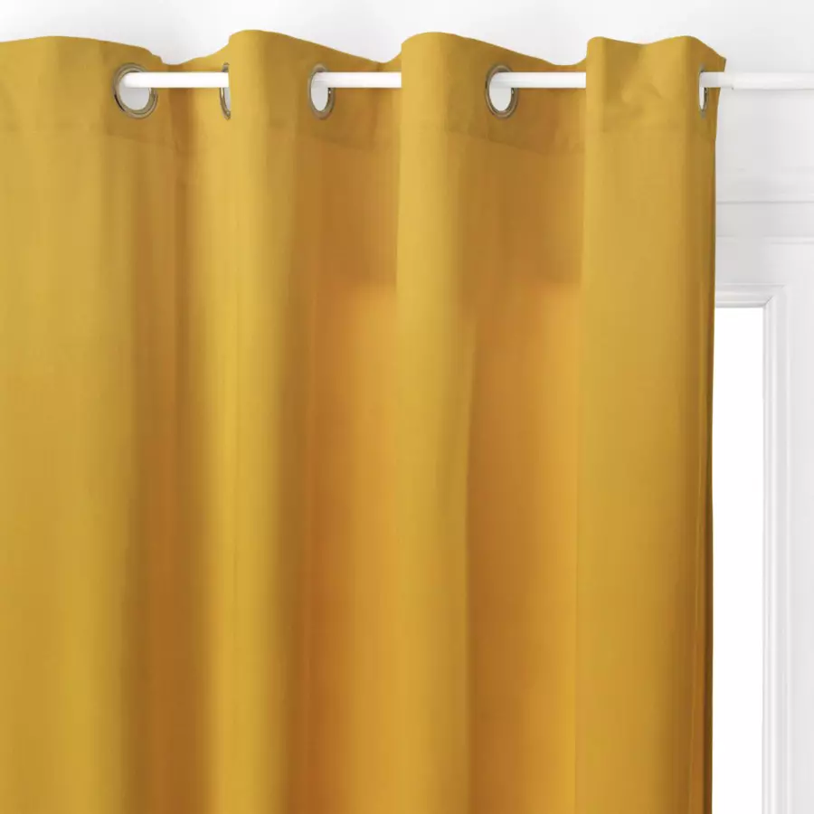 Cortina semi opaca Lilou (140 x 260 cm) Amarillo Ocre 4