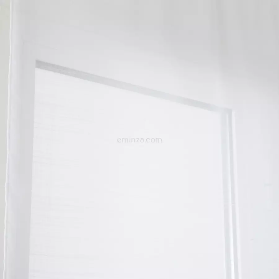 Visillo para ventana (70 x 200 cm) Etamine Blanco escarchado 4