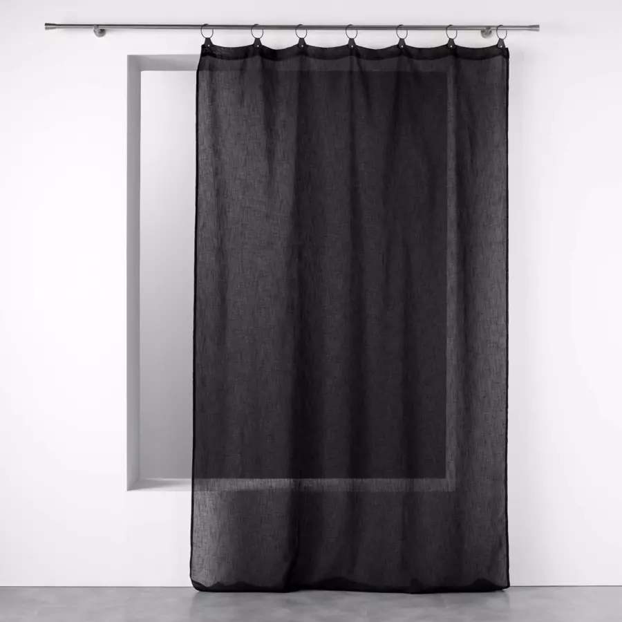 Voilage (140 x 240 cm) Linka Noir 4