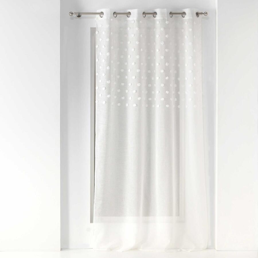 Tenda trasparente (140 x 240 cm) Melusine Bianco 4