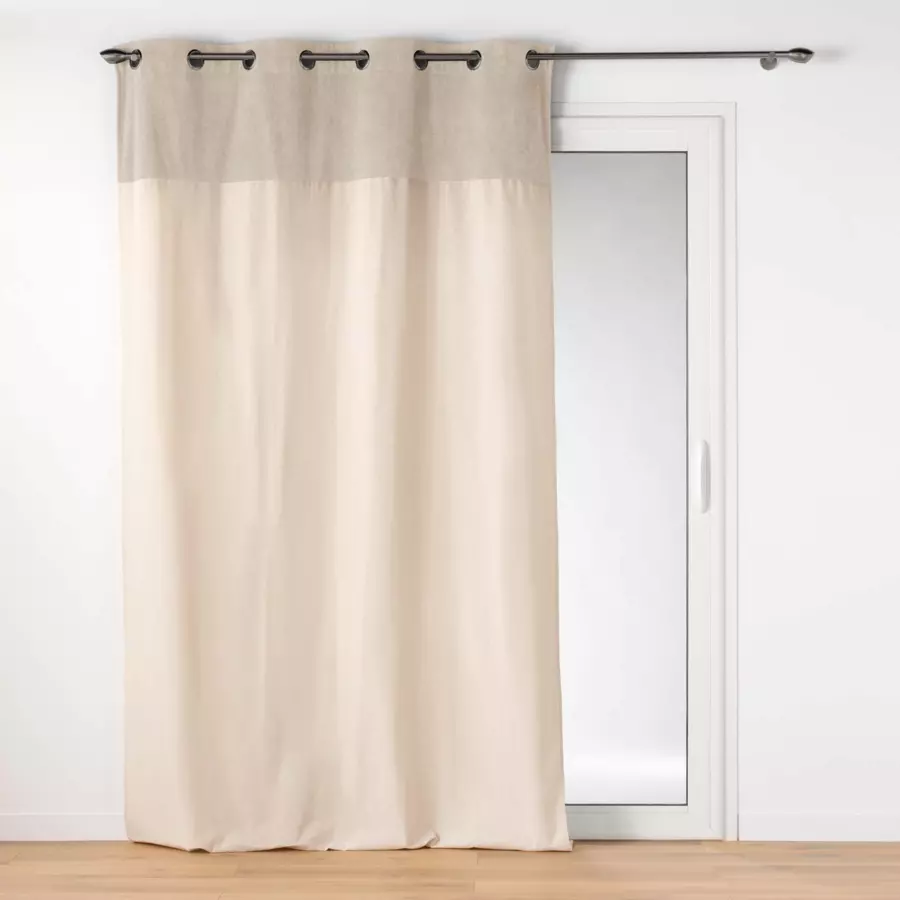 Cortina con rizos (140 x 240 cm) Tesa Beige