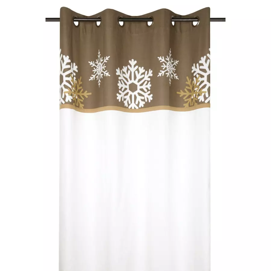 Rideau coton (140 x 260 cm) Estrella Taupe 4