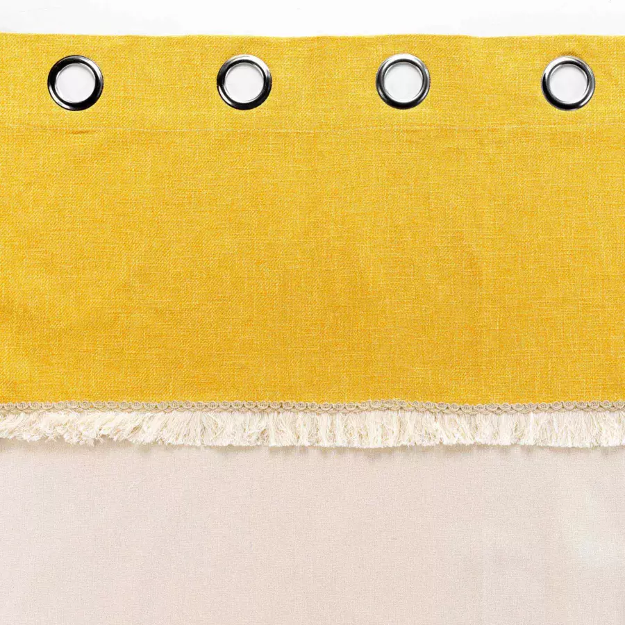 Rideau coton (140 x 240 cm) Cancun Jaune 4