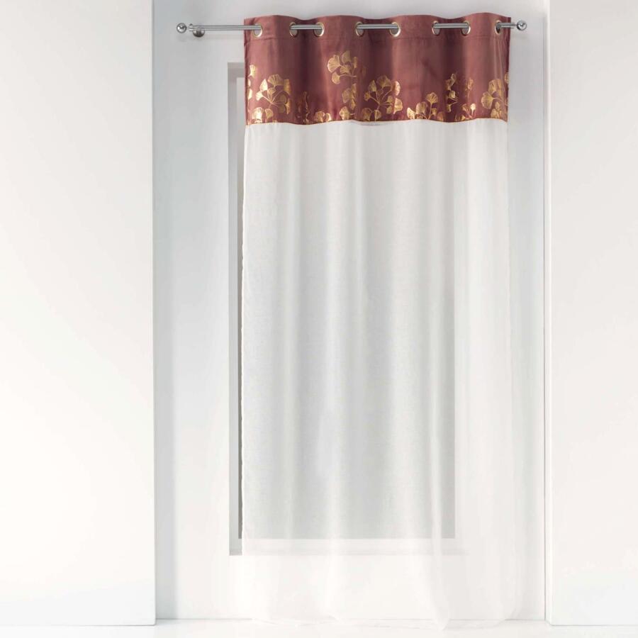 Tenda trasparente (140 x 240 cm) Milarose Rosa marsala 4